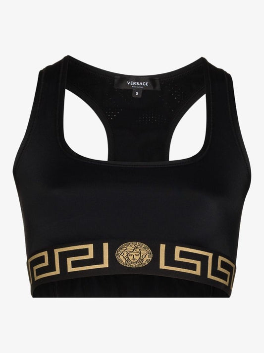 Black La Greca Sports Bra