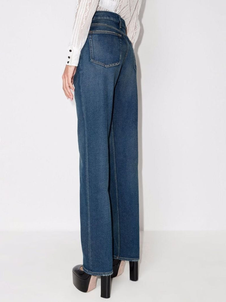 Blue Straight Leg Jeans