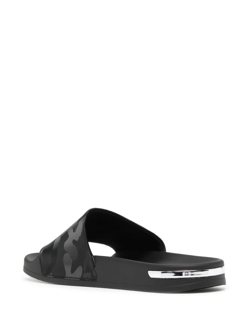 Black Logo Camouflage Slides