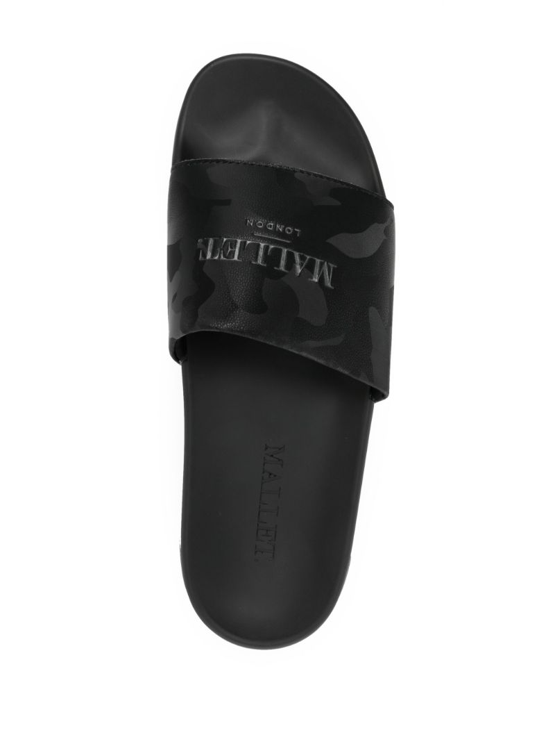 Black Logo Camouflage Slides