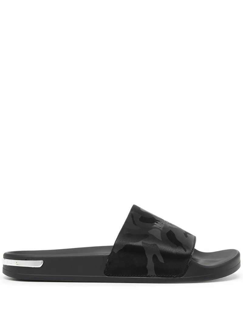Black Logo Camouflage Slides