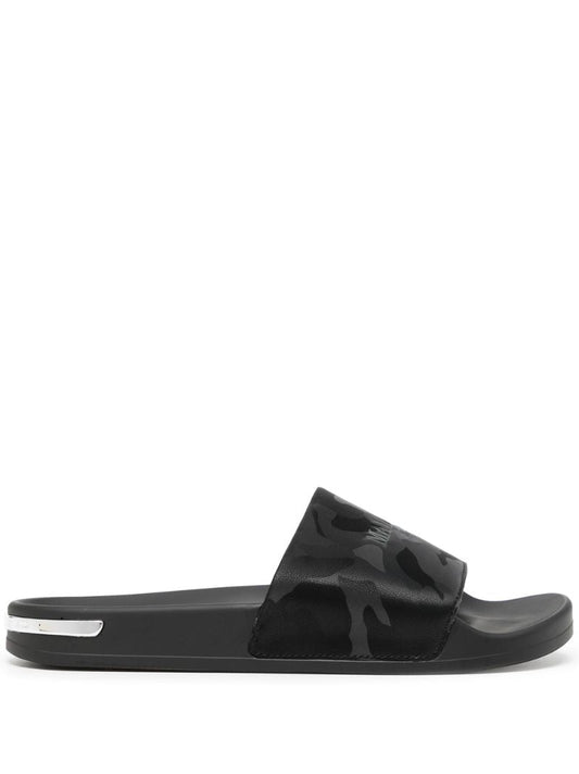 Black Logo Camouflage Slides
