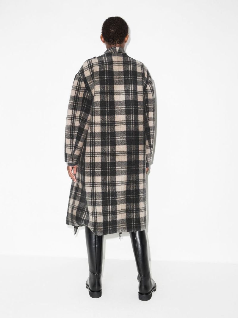 Fleming Checked Fringe Cardigan