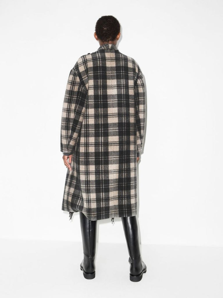 Fleming Checked Fringe Cardigan