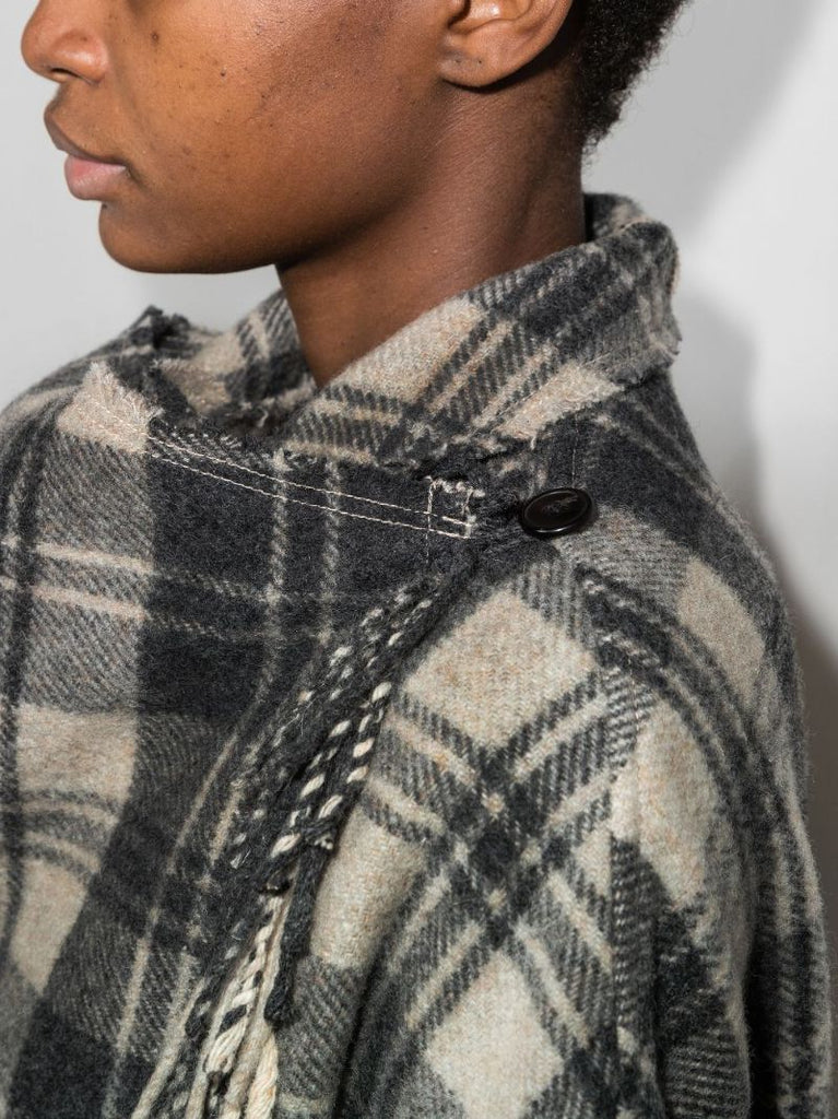 Fleming Checked Fringe Cardigan