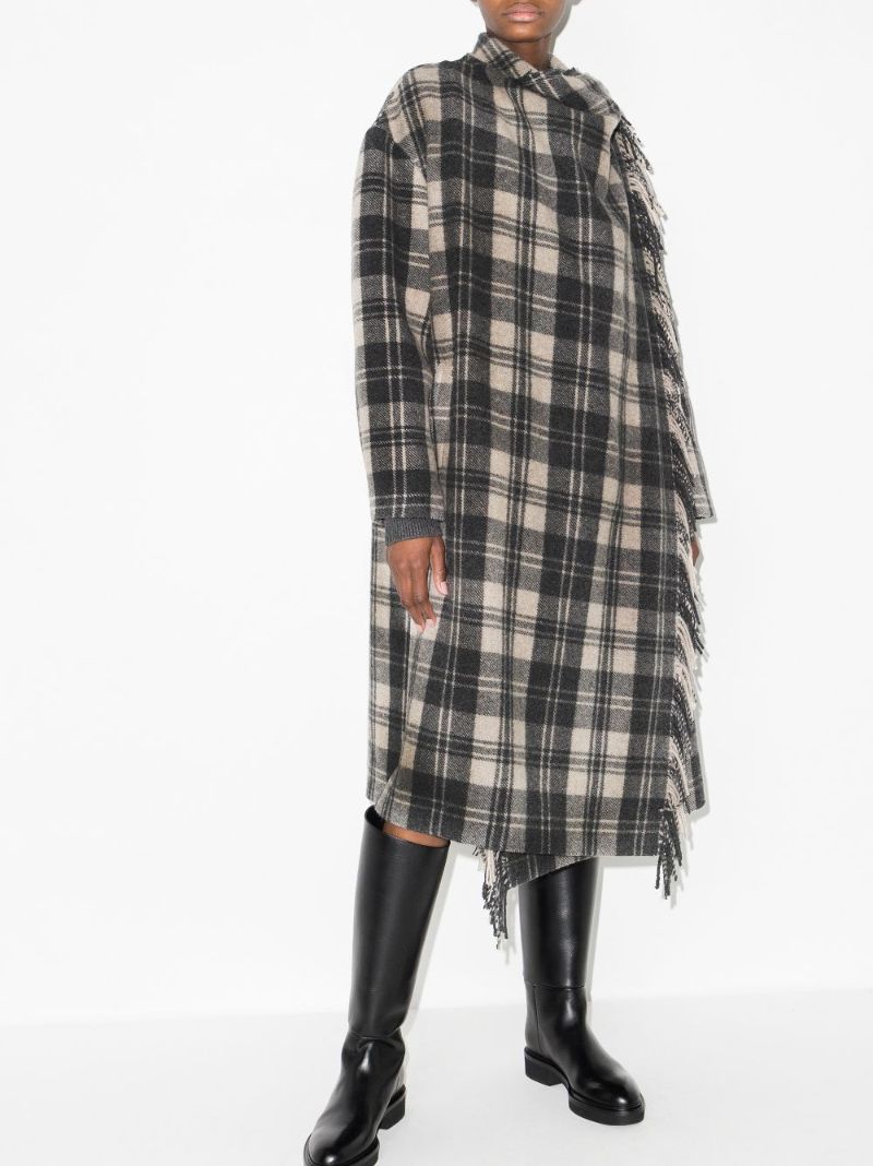 Fleming Checked Fringe Cardigan