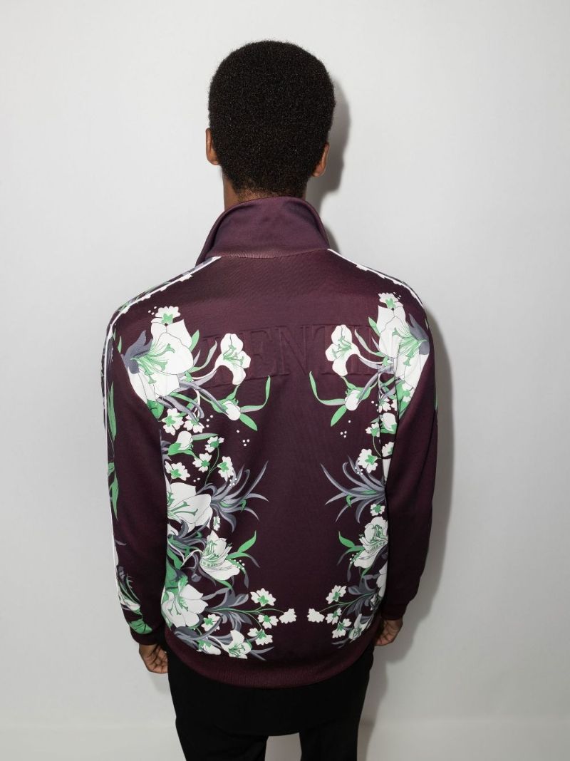 Street Flowers Tulipop Print Zip Sweatshirt