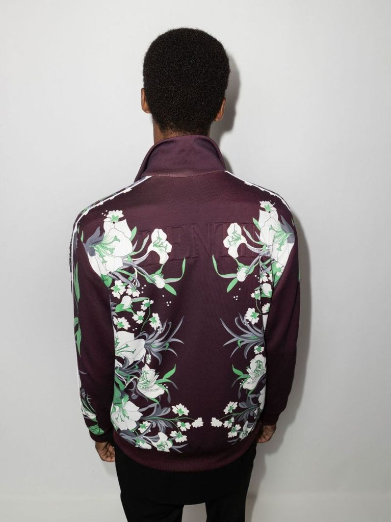 Street Flowers Tulipop Print Zip Sweatshirt