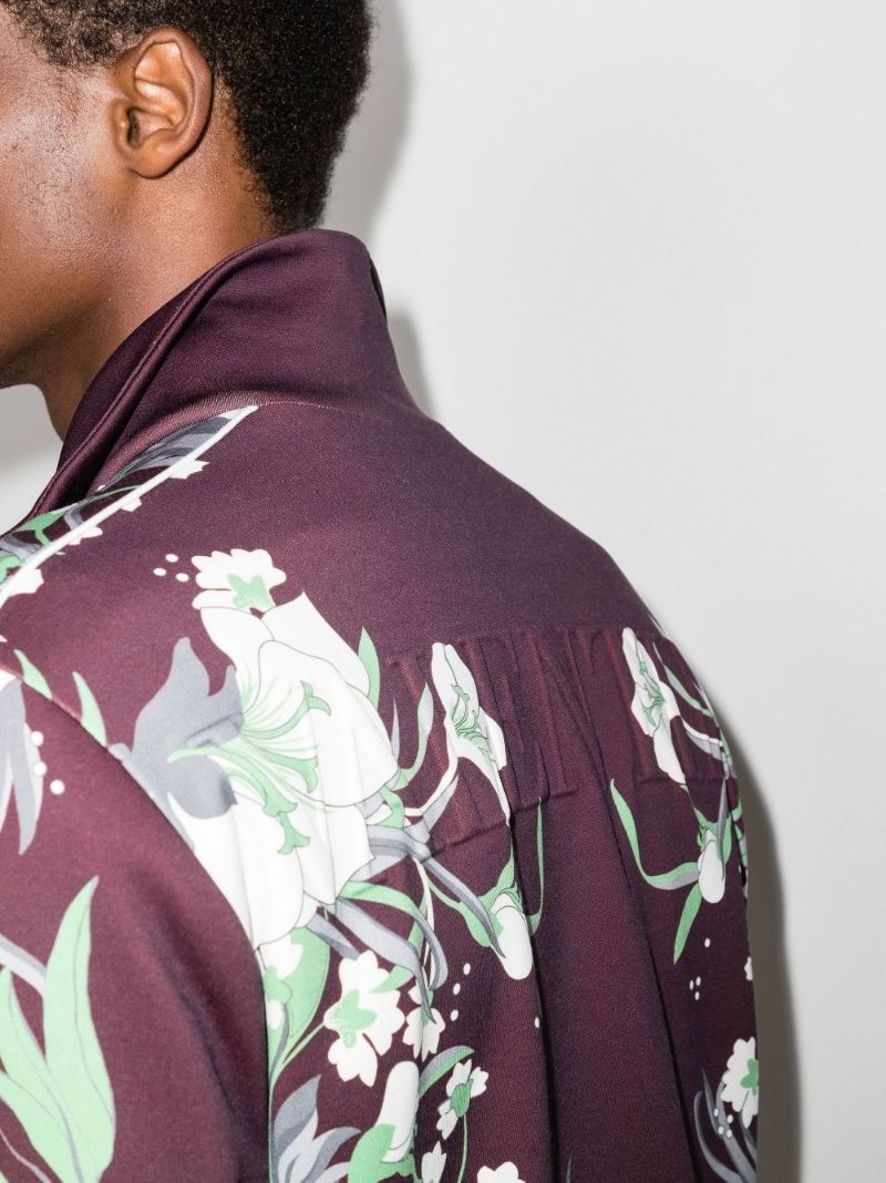 Street Flowers Tulipop Print Zip Sweatshirt