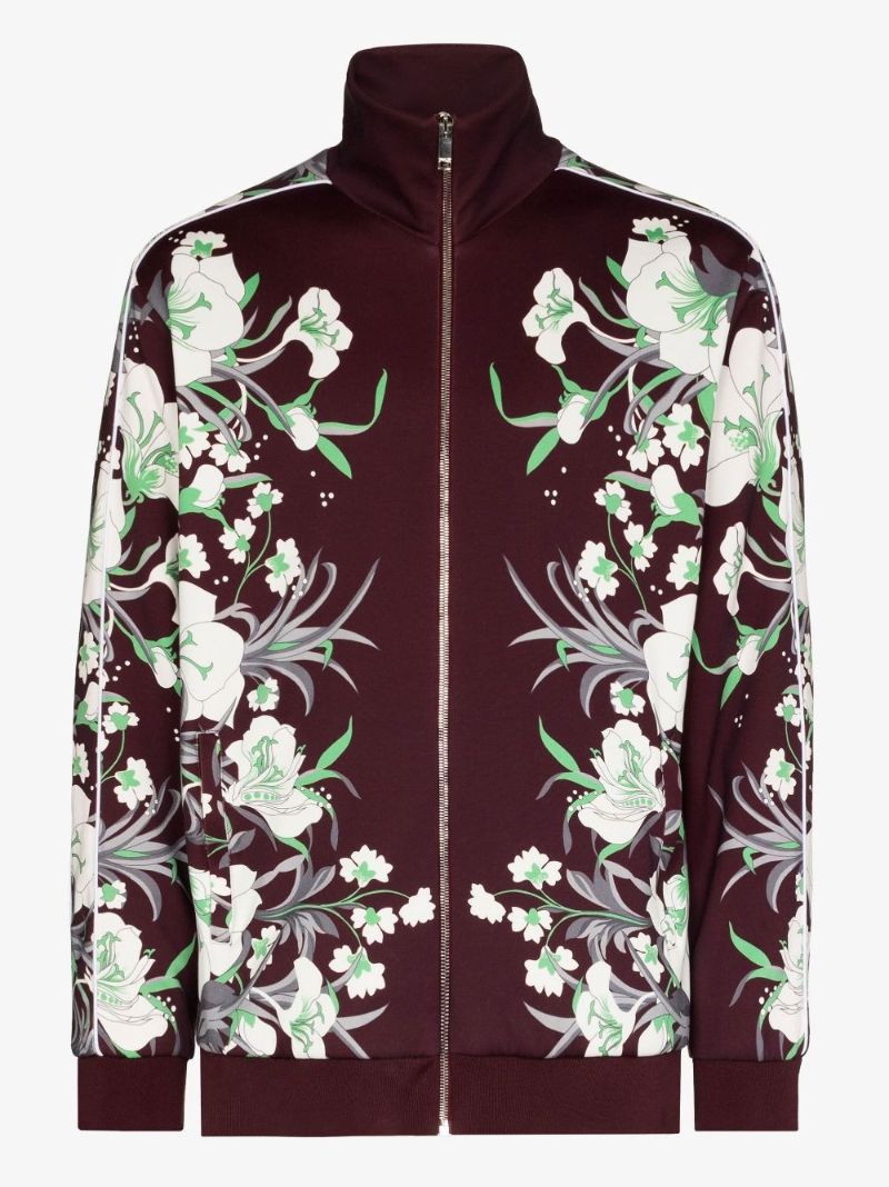 Street Flowers Tulipop Print Zip Sweatshirt