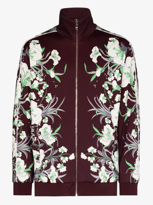 Street Flowers Tulipop Print Zip Sweatshirt