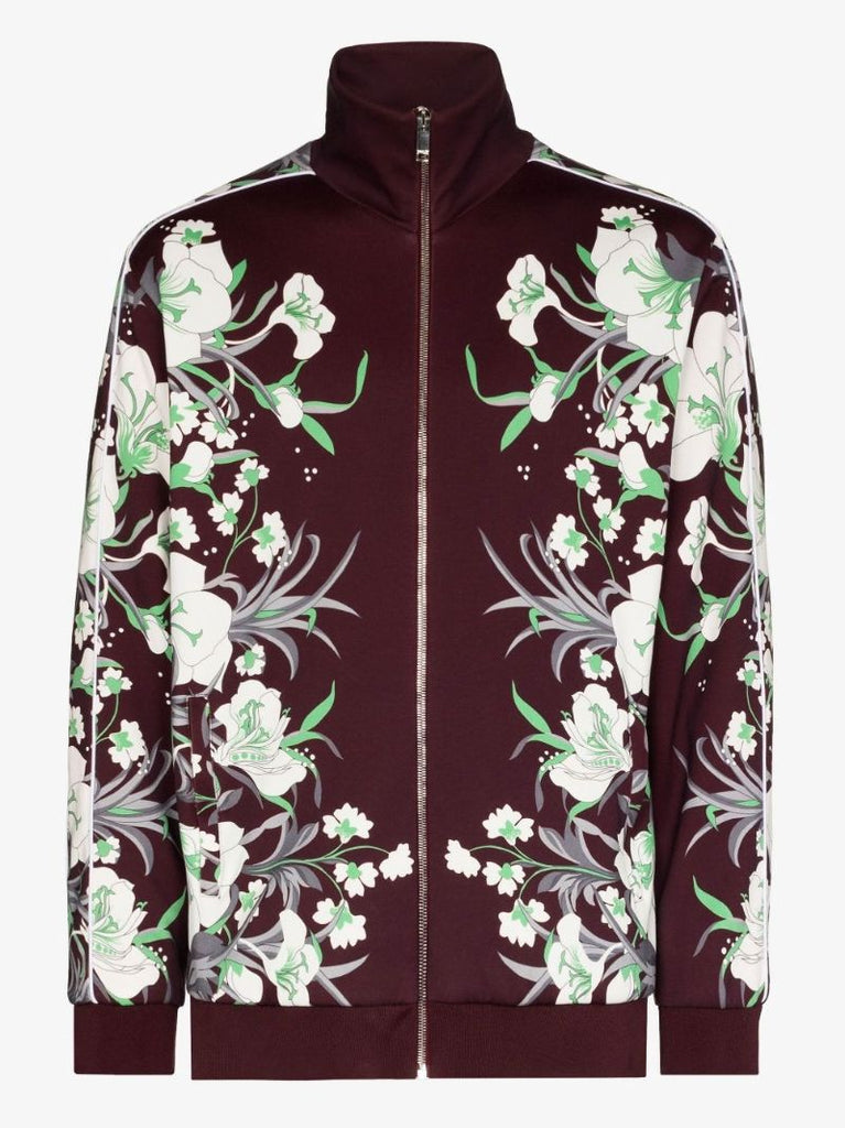 Street Flowers Tulipop Print Zip Sweatshirt