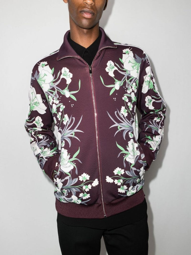 Street Flowers Tulipop Print Zip Sweatshirt