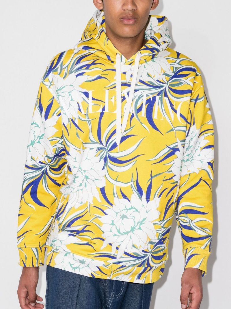 Street Flowers Cotton Hoodie