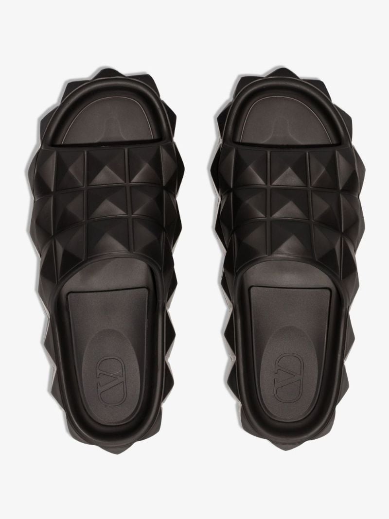 Black Roman Stud Turtle Slides
