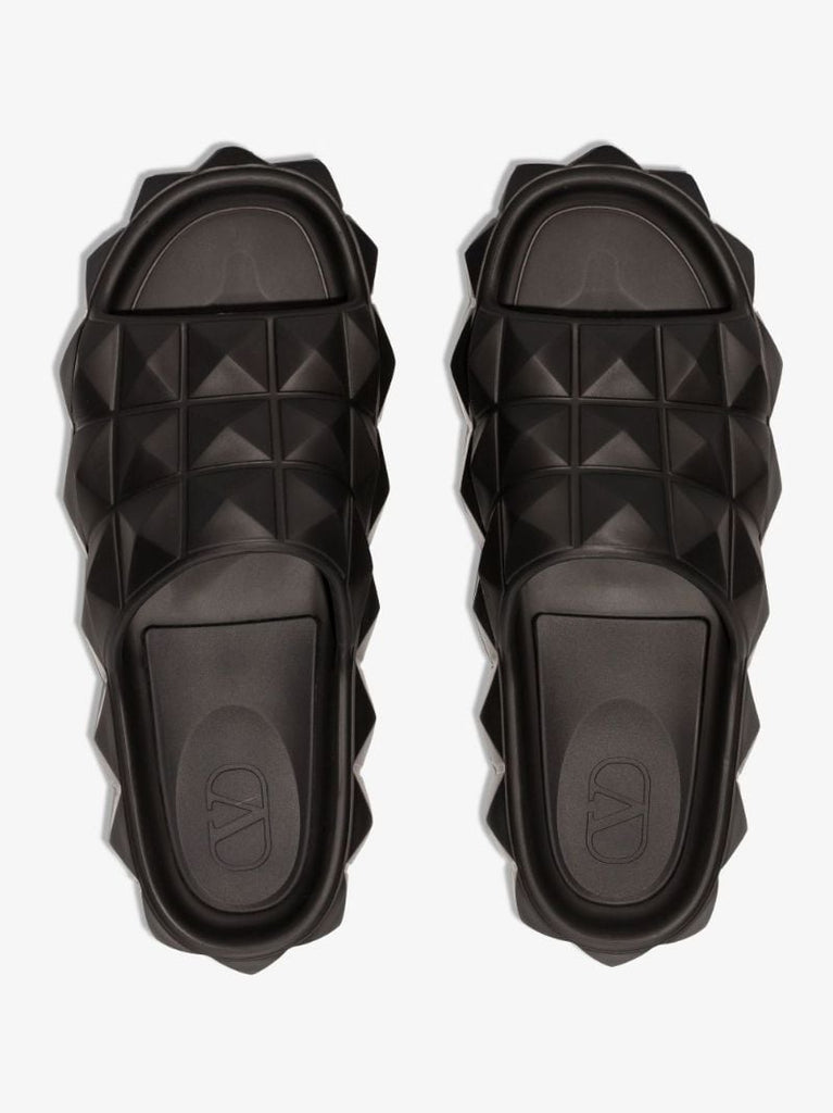 Black Roman Stud Turtle Slides