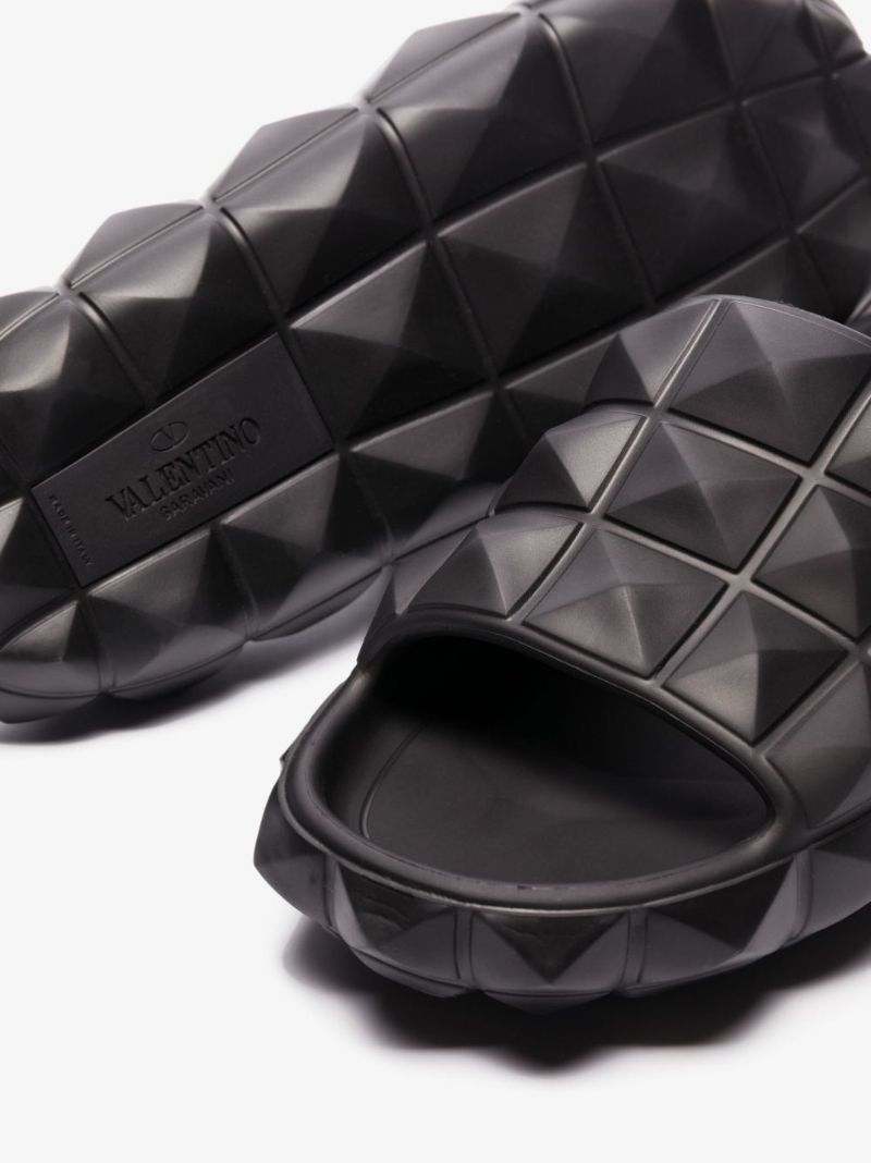 Black Roman Stud Turtle Slides