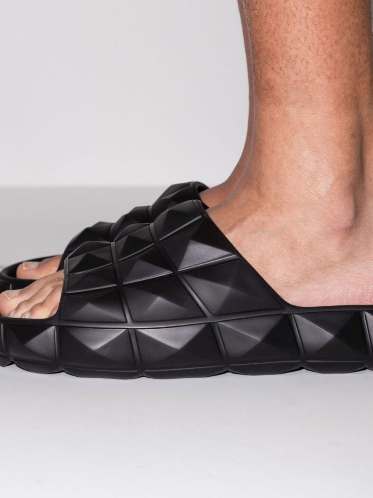 Black Roman Stud Turtle Slides