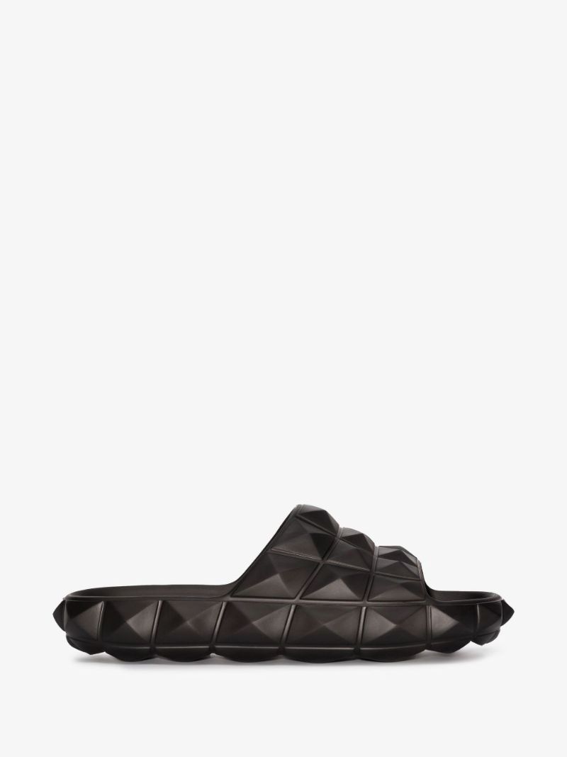 Black Roman Stud Turtle Slides