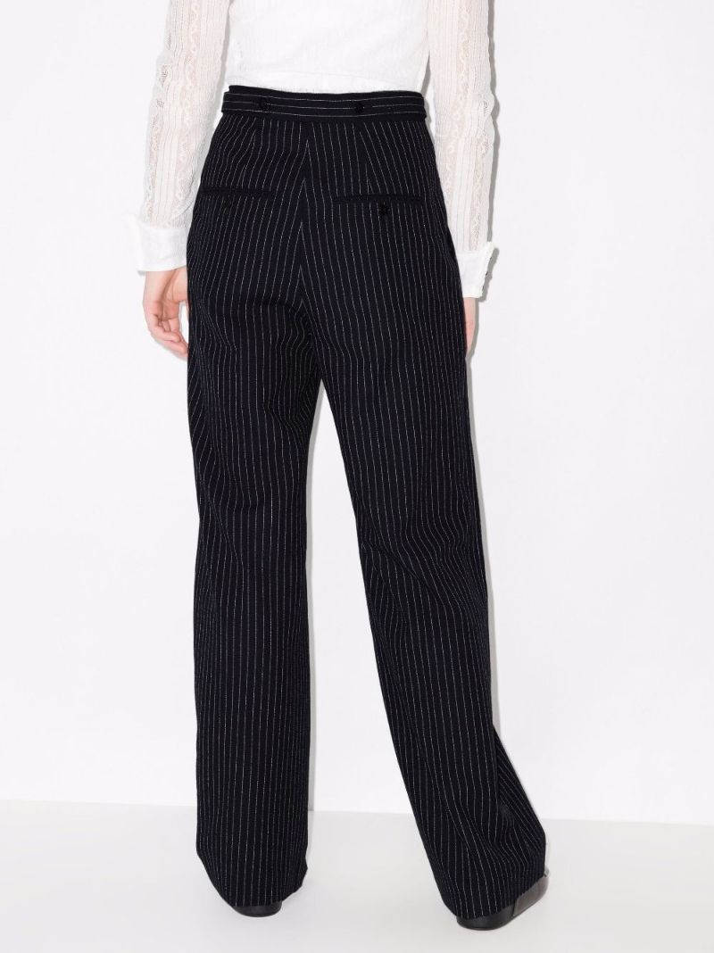 Jessica Pinstripe Wide Leg Trousers