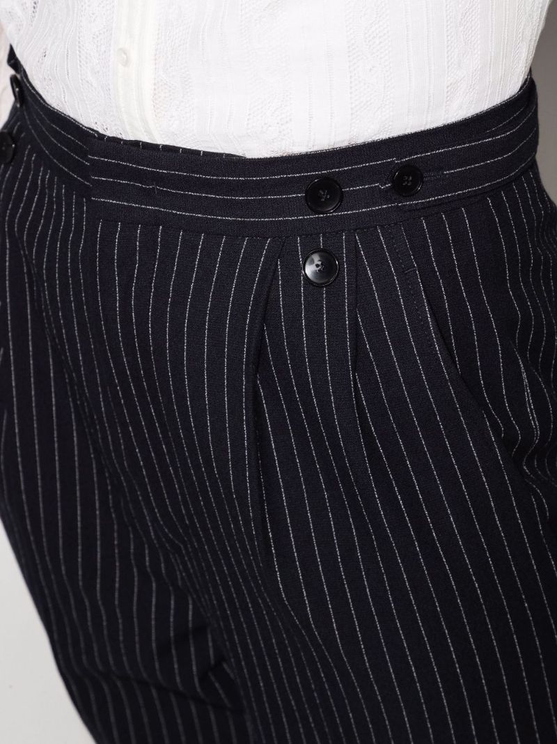 Jessica Pinstripe Wide Leg Trousers