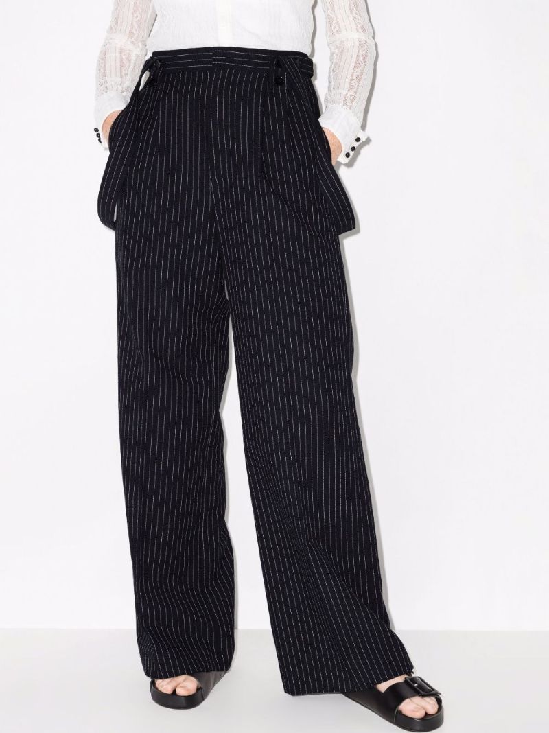 Jessica Pinstripe Wide Leg Trousers