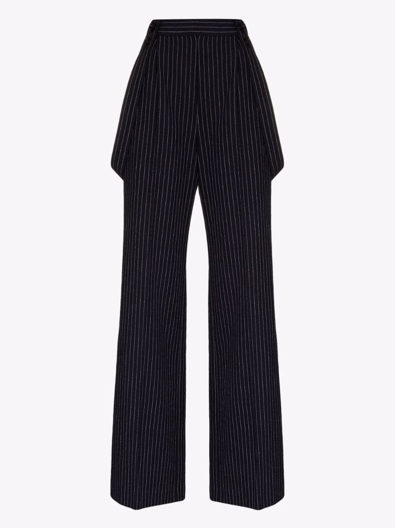 Jessica Pinstripe Wide Leg Trousers
