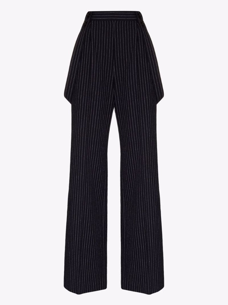 Jessica Pinstripe Wide Leg Trousers