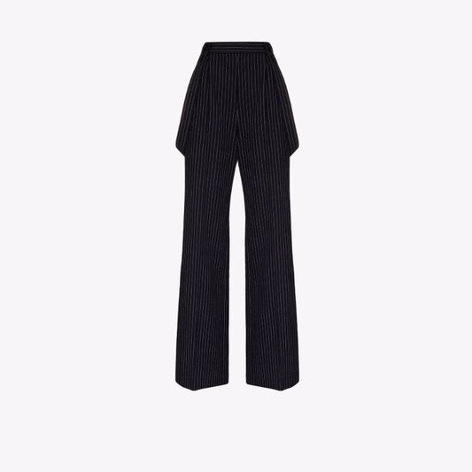 Jessica Pinstripe Wide Leg Trousers