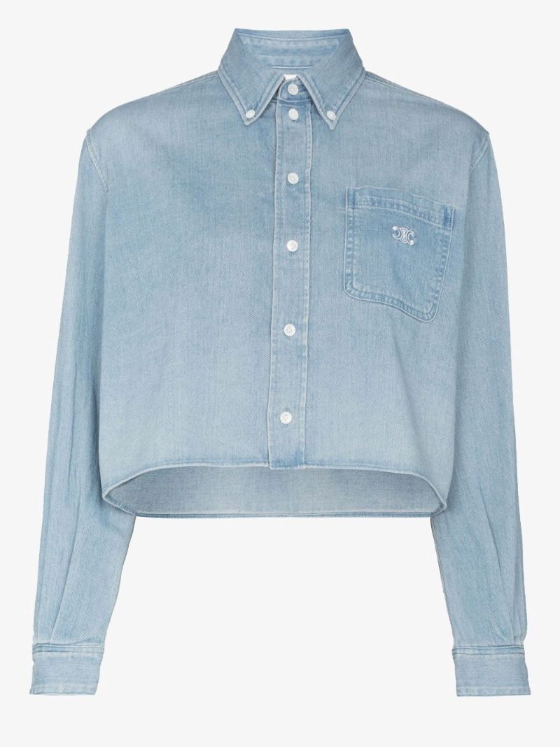 Cropped Denim Shirt