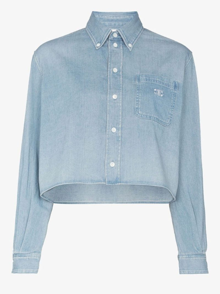 Cropped Denim Shirt