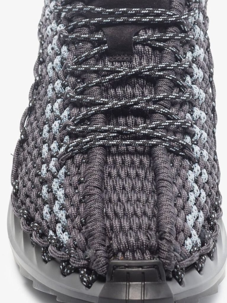 Grey Outdoor Crochet Low Top Sneakers