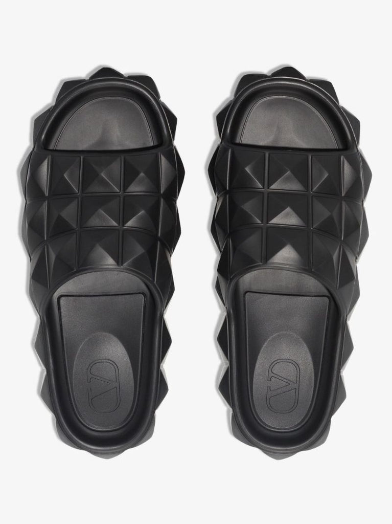 Black Roman Stud Turtle Slides