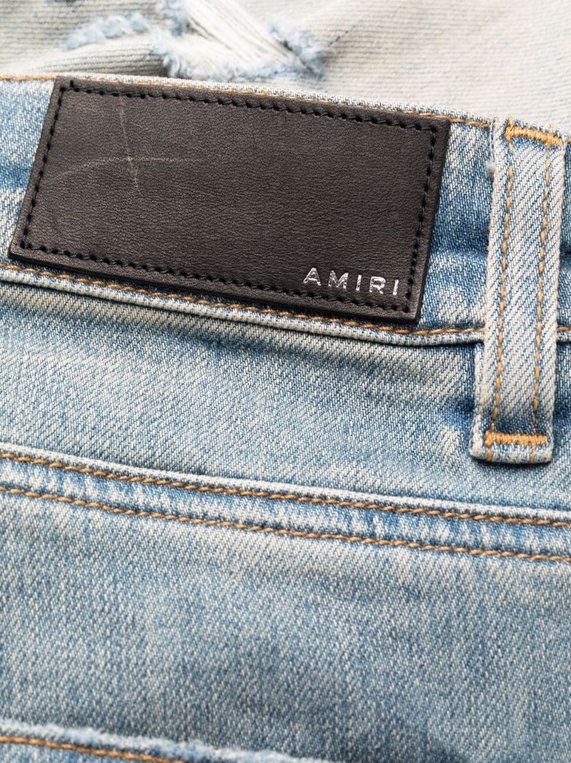 Blue Distressed Skinny Jeans