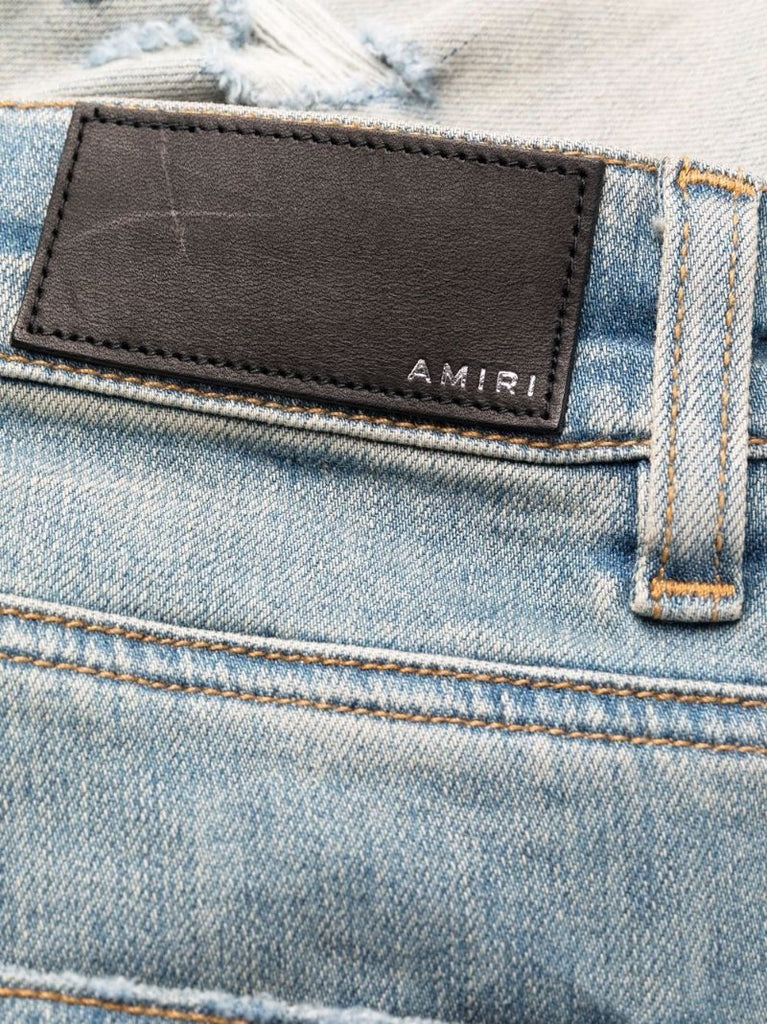Blue Distressed Skinny Jeans
