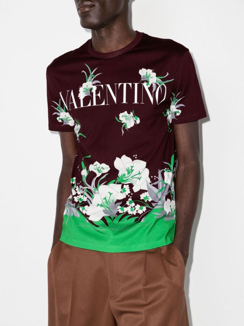 Street Flowers Tulipop Print Cotton T-shirt