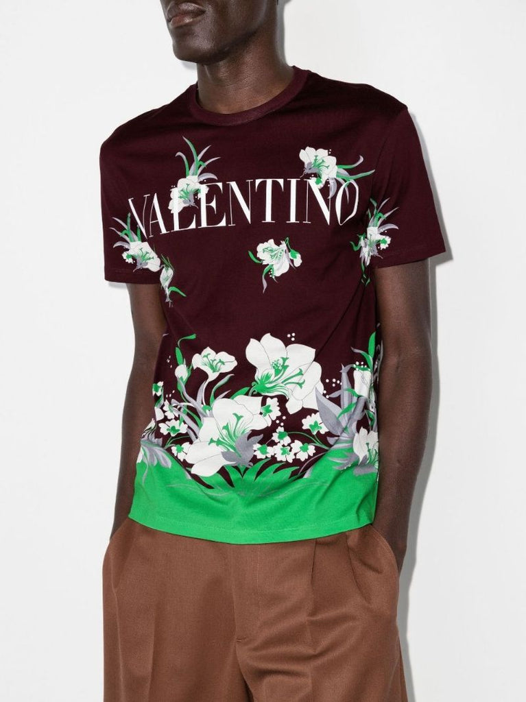 Street Flowers Tulipop Print Cotton T-shirt