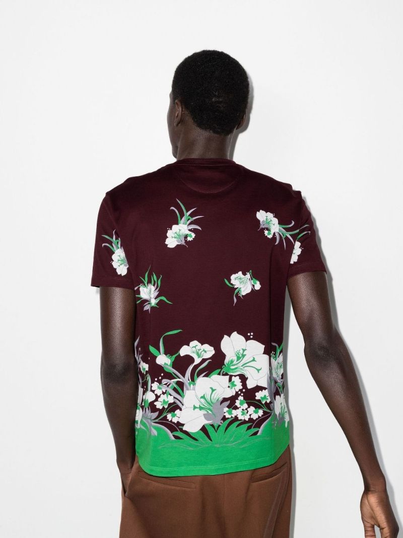 Street Flowers Tulipop Print Cotton T-shirt