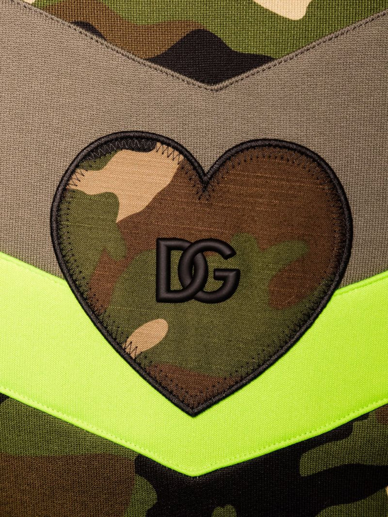 Camouflage Print Logo Sweatshirt