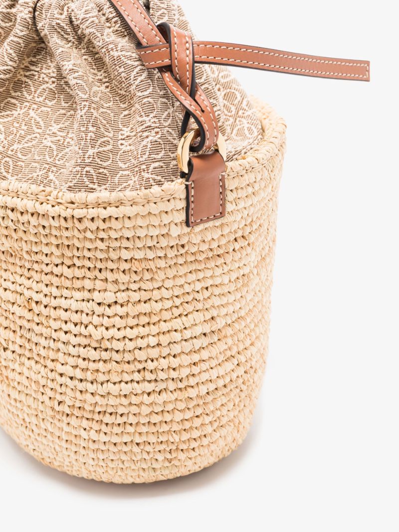 Neutral Anagram Pochette Raffia Cross Body Bag