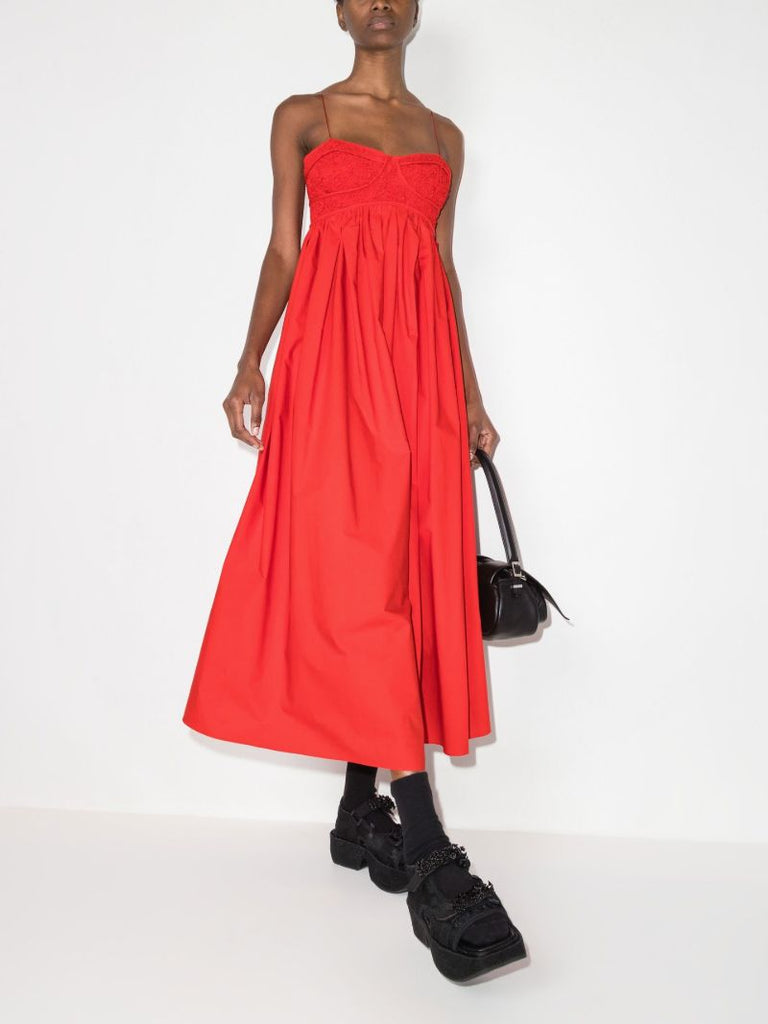 Red Heather Maxi Dress