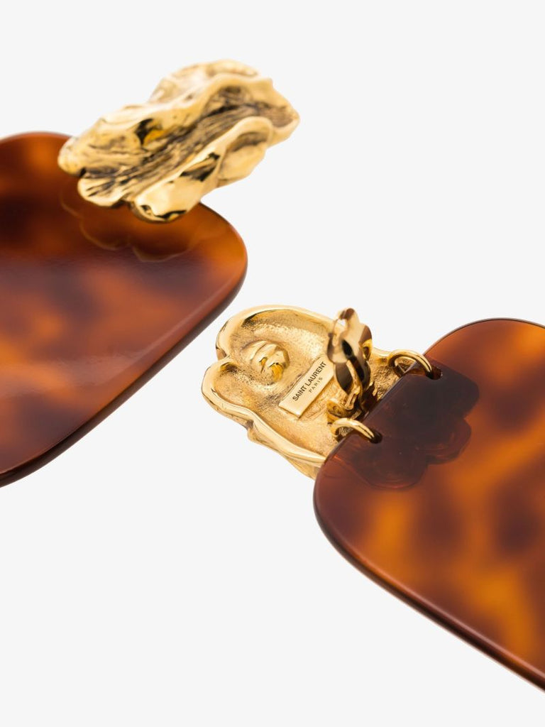 Gold-tone Square Drop Earrings