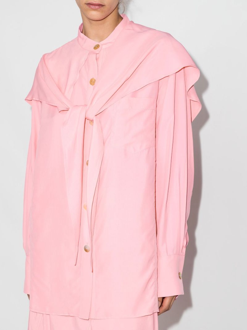 Pink Jolene Scarf Detail Blouse