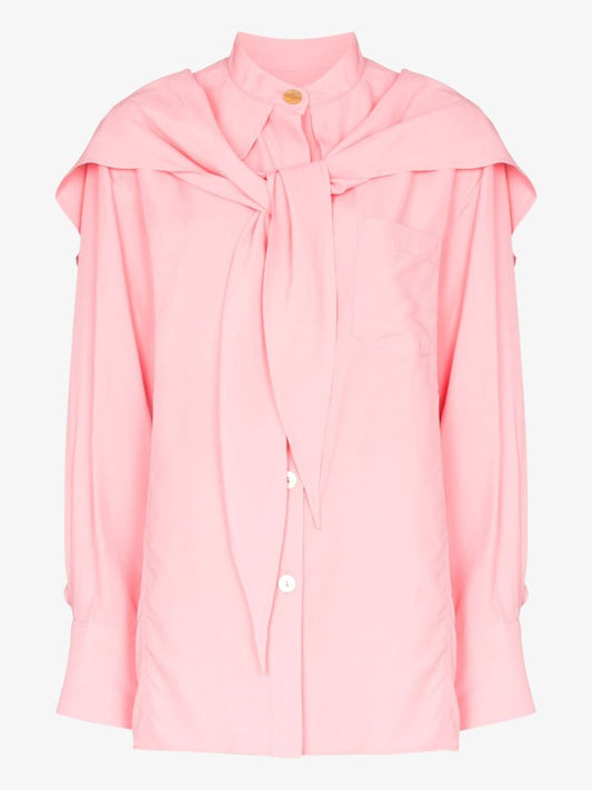 Pink Jolene Scarf Detail Blouse