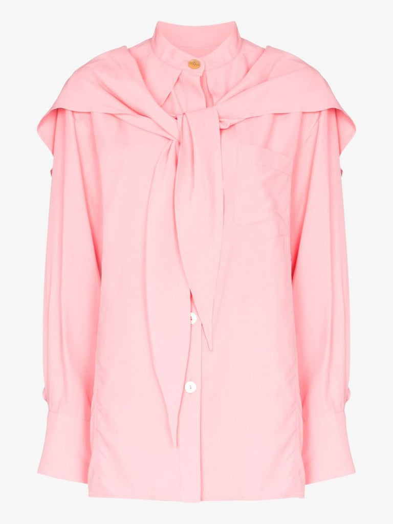 Pink Jolene Scarf Detail Blouse