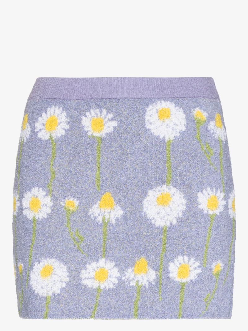 Kinsley Floral Knit Mini Skirt