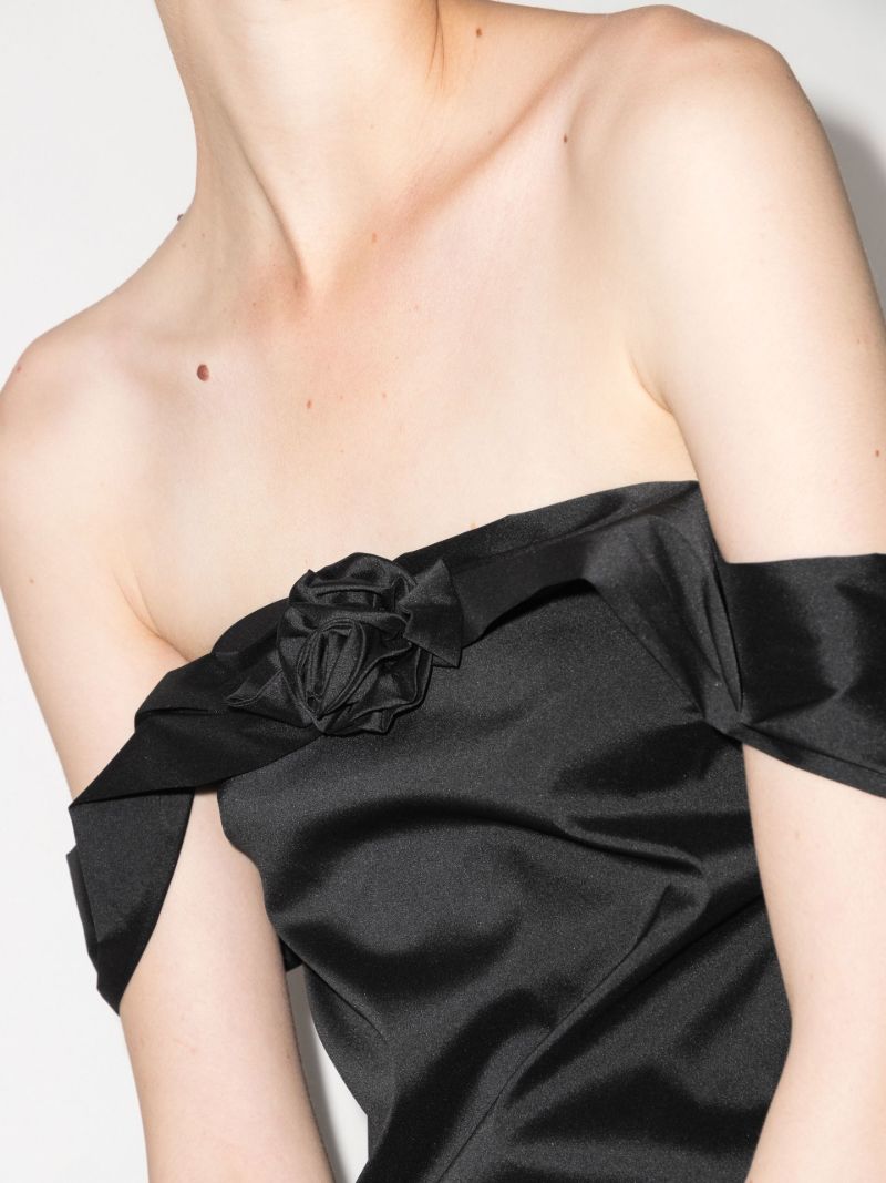 Sacha Off-the-shoulder Taffeta Mini Dress