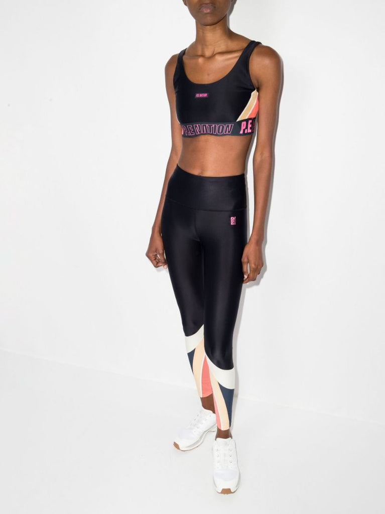 Black Left Field Sports Bra