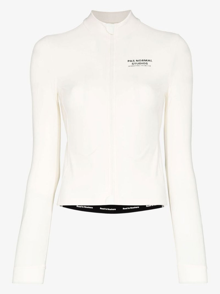 White Mechanism Thermal Cycling Jersey Top