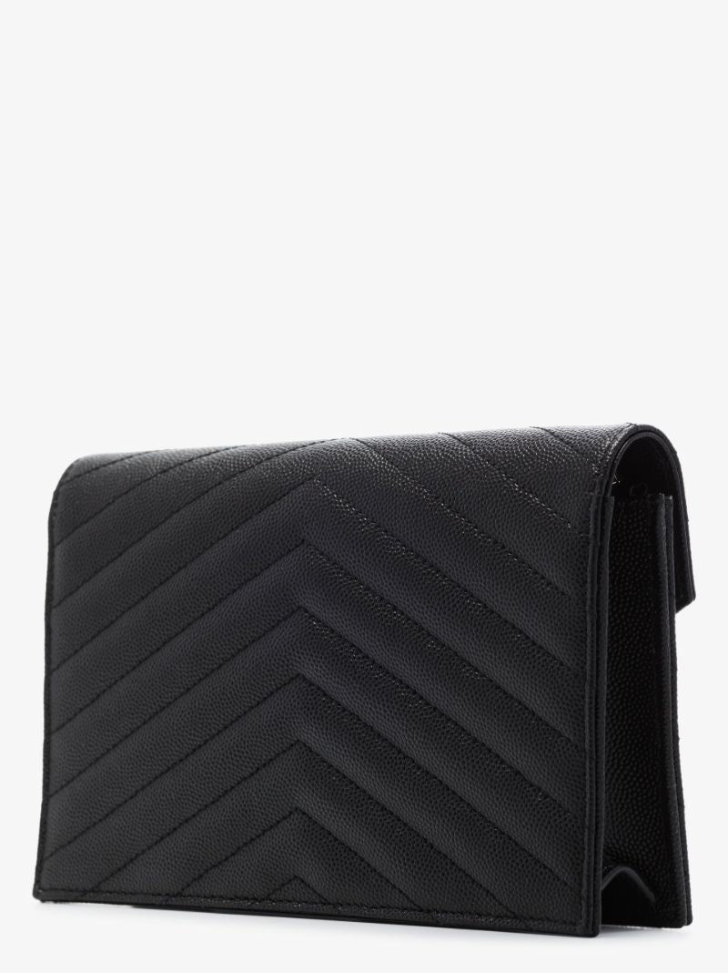 Black Monogram MatelassÃ_x0083_Â© Leather Chain Wallet